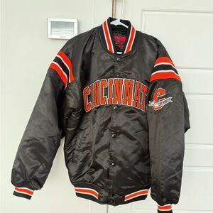 Cincinnati Bomber Jacket - Black and Orange